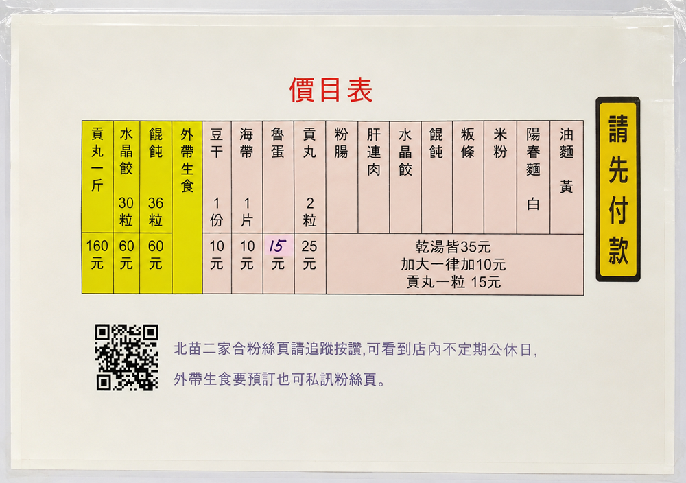 【苗栗市美食】『北苗二家合』超俗銅板價！隱身北苗市場的傳統小吃！ @傻蛋夫妻生活札記