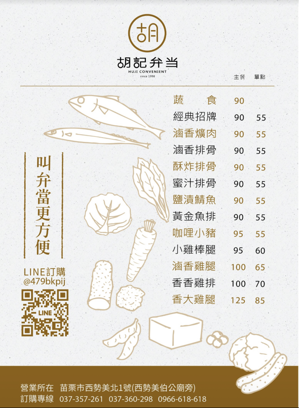 【苗栗市。美食】『胡記便當』午餐救星！少量就送的老字號巷子內便當！ @傻蛋夫妻生活札記
