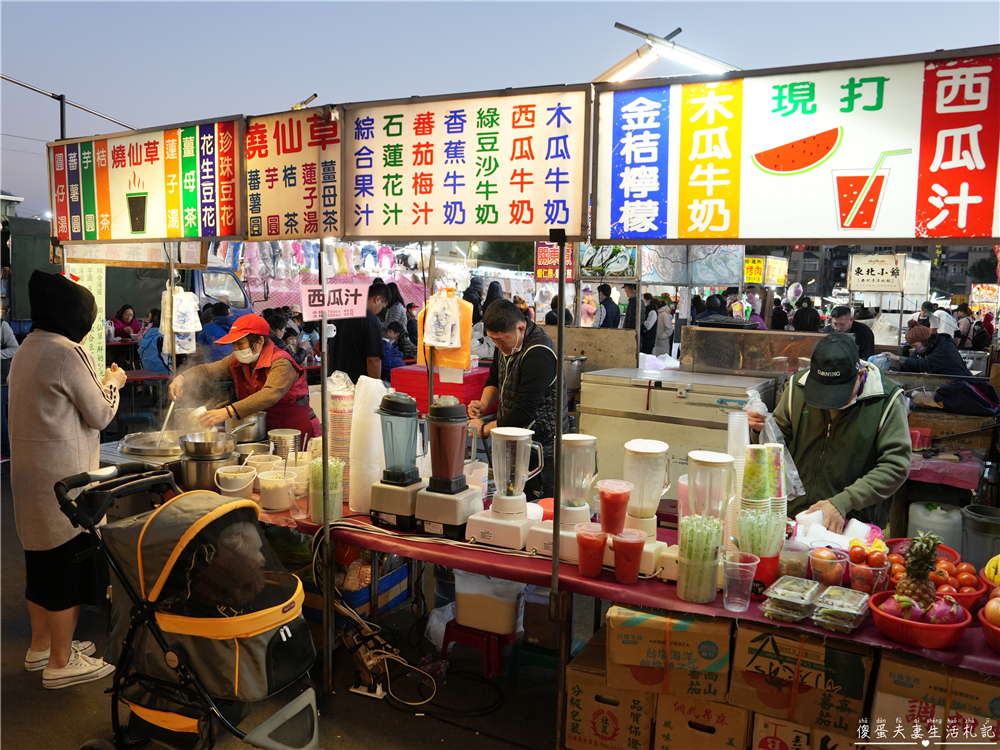 【台中東區。夜市】『旱溪夜市』25家美食大蒐集！台中傳統大型夜市界中的扛霸子！ @傻蛋夫妻生活札記