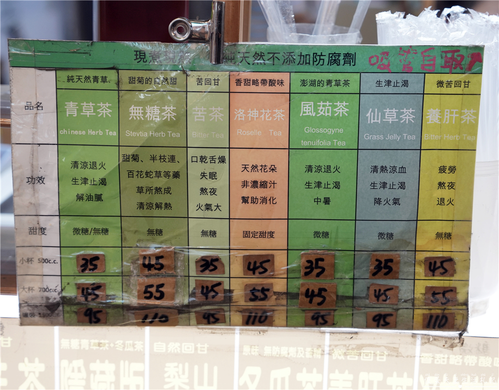 【台中西屯。美食】『阿宗青草茶』清涼解渴！逢甲商圈的傳統青草茶專賣店！ @傻蛋夫妻生活札記
