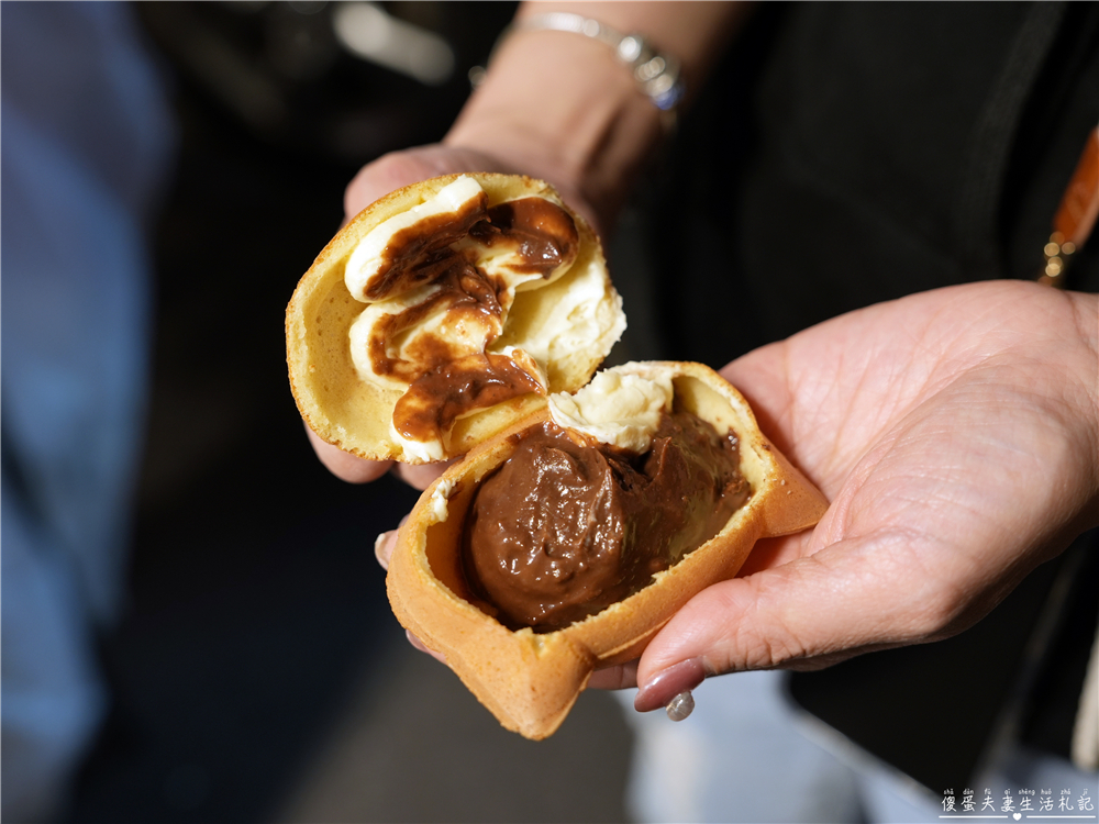 【台中東區。美食】『貓市場一輪燒』口味多元又可愛的貓貓一輪燒！旱溪夜市的美味小點心~ @傻蛋夫妻生活札記