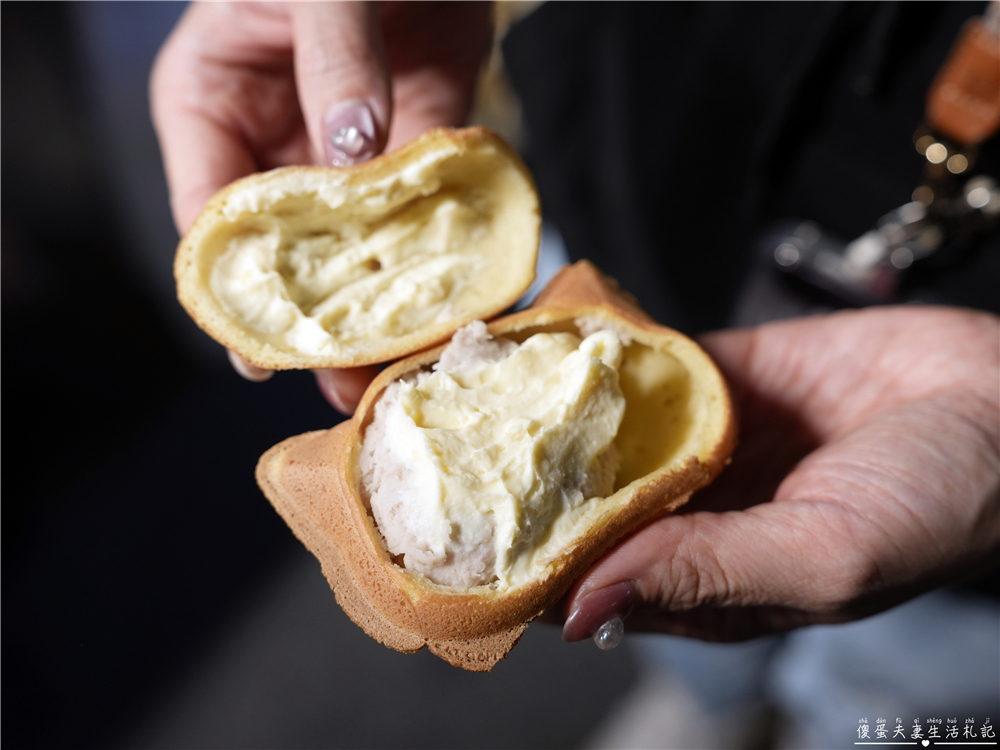 【台中東區。美食】『貓市場一輪燒』口味多元又可愛的貓貓一輪燒！旱溪夜市的美味小點心~ @傻蛋夫妻生活札記