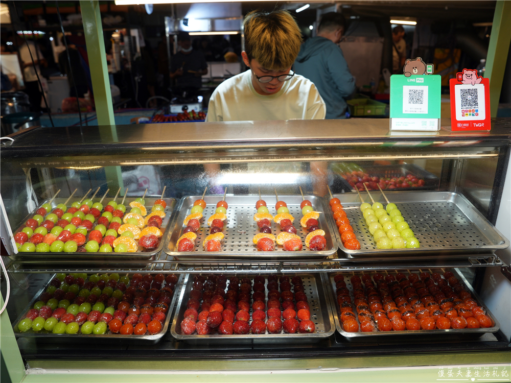 【台中南區。美食】『童年冰鎮糖葫蘆』大人小孩都愛吃！色彩繽紛不黏手的散步小吃！ @傻蛋夫妻生活札記