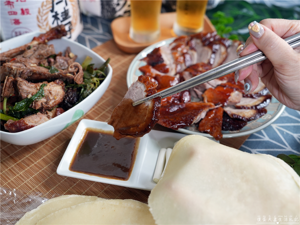 【台中北屯。美食】『富貴春北平烤鴨』傳統一鴨兩吃！水湳市場旁的超人氣烤鴨專賣~~ @傻蛋夫妻生活札記