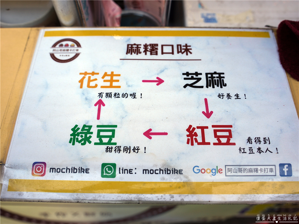 【桃園大溪。美食】『阿山哥麻糬卡打車』口味涮嘴多元！好吃麻糬小攤車現身！ @傻蛋夫妻生活札記