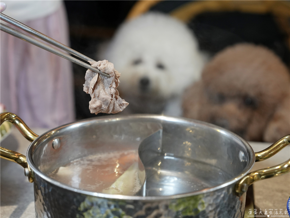 【台中西區。美食】『月團圓雞湯火鍋-台中美術園道店』個人鴛鴦火鍋爽爽吃，還有超豐盛自助吧無限吃到飽！台中寵物友善、包廂餐廳！ @傻蛋夫妻生活札記