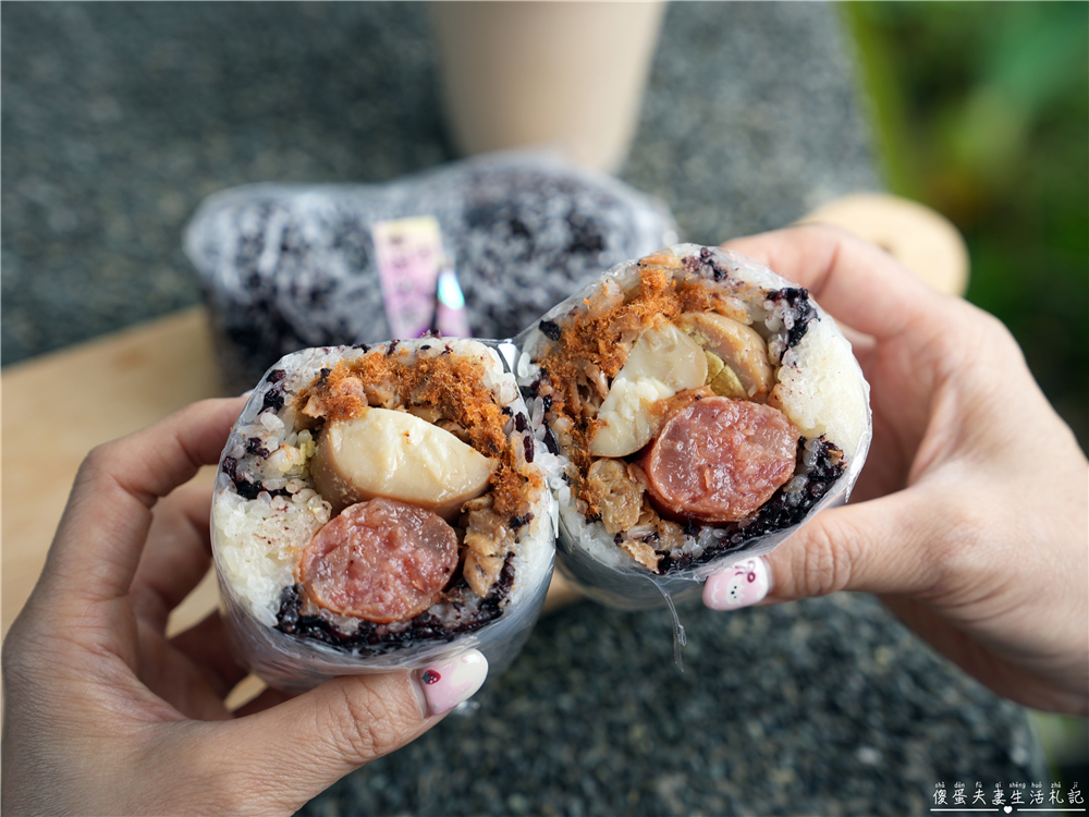 【苗栗市。美食】『我家飯糰』現點現做！飽食系的飯糰早點~ @傻蛋夫妻生活札記