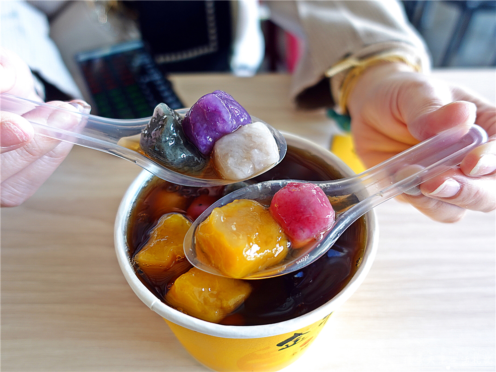【苗栗後龍美食】『金豐玉漿』好看又好吃！色彩繽紛的超Q彈特色芋圓~ @傻蛋夫妻生活札記
