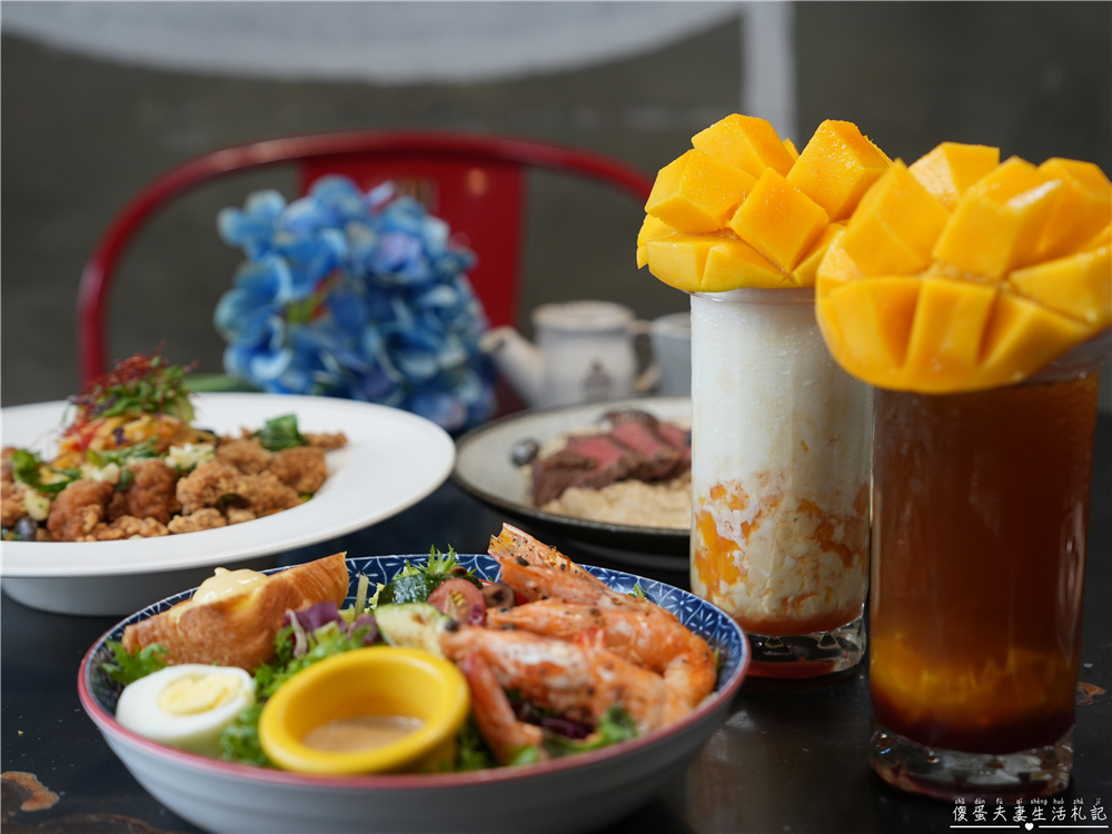 【台中西屯。美食】『春三朝午』夏季限定！井字芒果飲品vs起司爆擊牽絲義式燉飯霸氣登場！逢甲早午餐推薦~~ @傻蛋夫妻生活札記