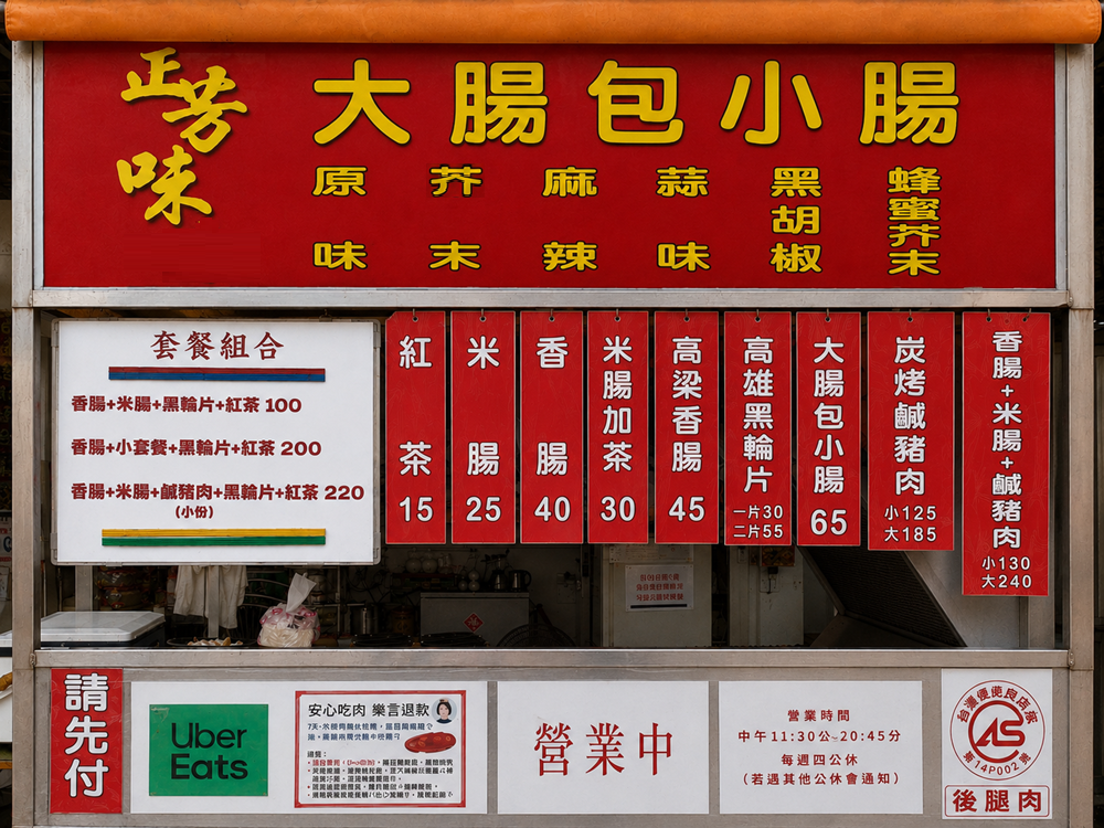 【台中西屯美食】『正芳味大腸包小腸』現烤現包香噴噴！水湳市場的傳統街邊小吃！ @傻蛋夫妻生活札記