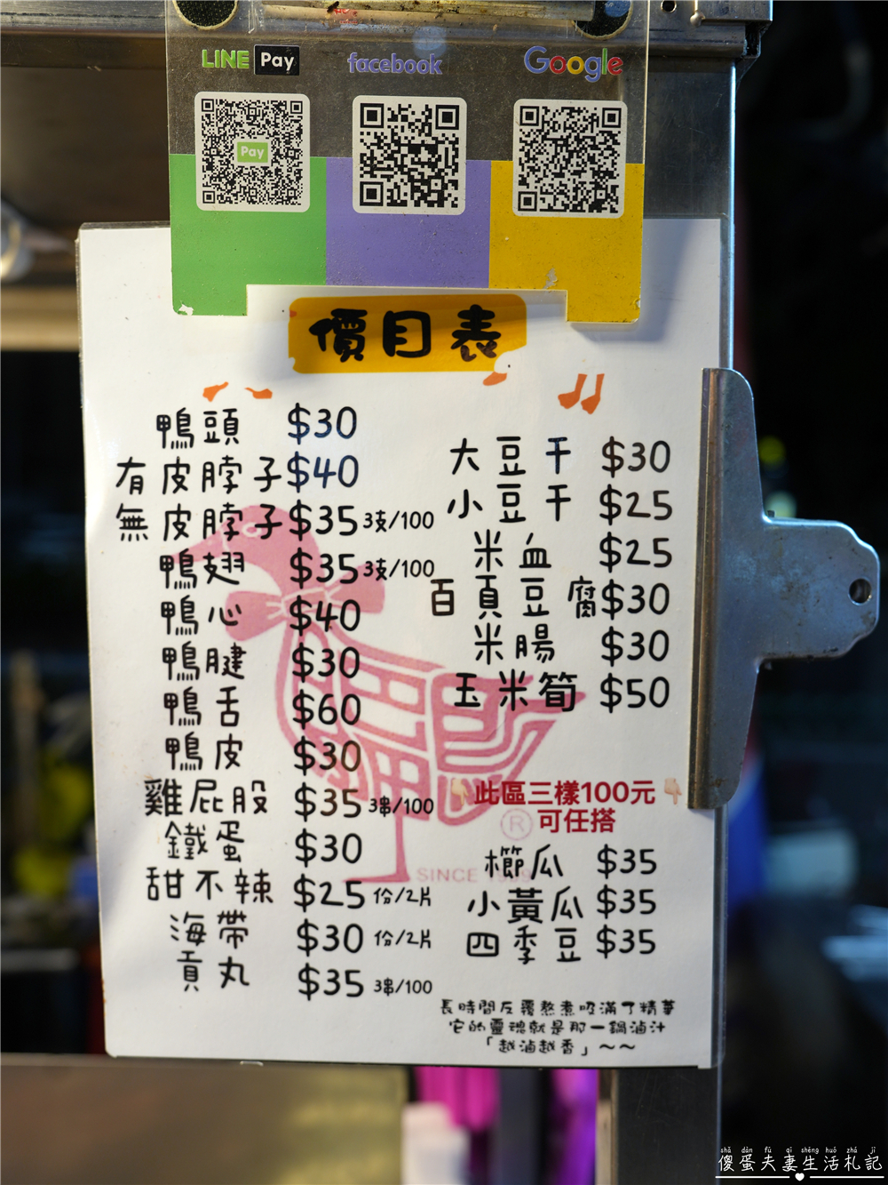 【台中北屯。美食】『大肥鴨東山鴨頭-總站夜市』總站夜市最高評分的東山鴨頭專賣！ @傻蛋夫妻生活札記