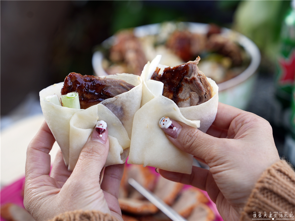 【苗栗頭份。美食】『福田脆皮烤鴨三吃』涮嘴烤鴨！片鴨、炒鴨架一次滿足~~ @傻蛋夫妻生活札記