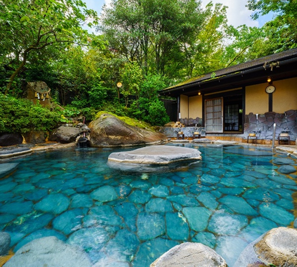 【日本大分溫泉】『湯布院御三家 山之飯店夢想園 / 山のホテル夢想園』由布院日歸溫泉！1000円的絕景露天湯，邊泡湯邊看由布岳！ @傻蛋夫妻生活札記