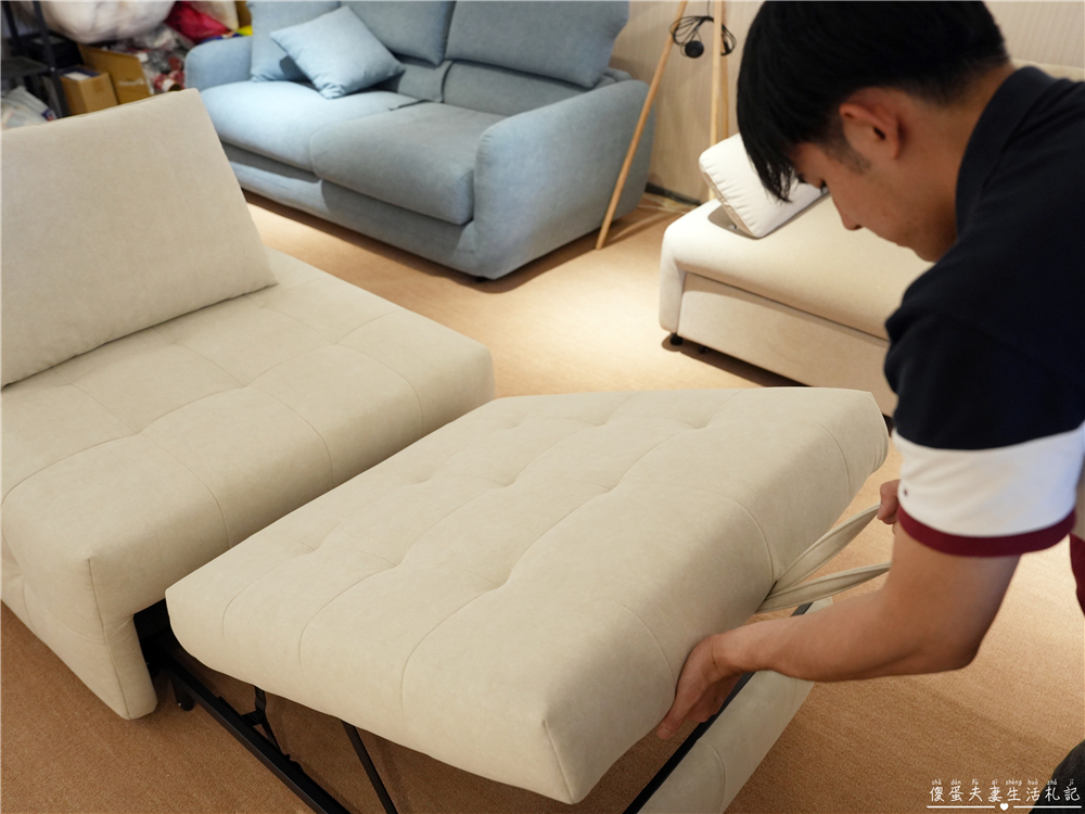 【台中西屯】『半日眠R&Ecirc;VEs』小坪數空間救星！兼具美感與機能的沙發床專賣店~超質感MIT沙發線下體驗館！ @傻蛋夫妻生活札記