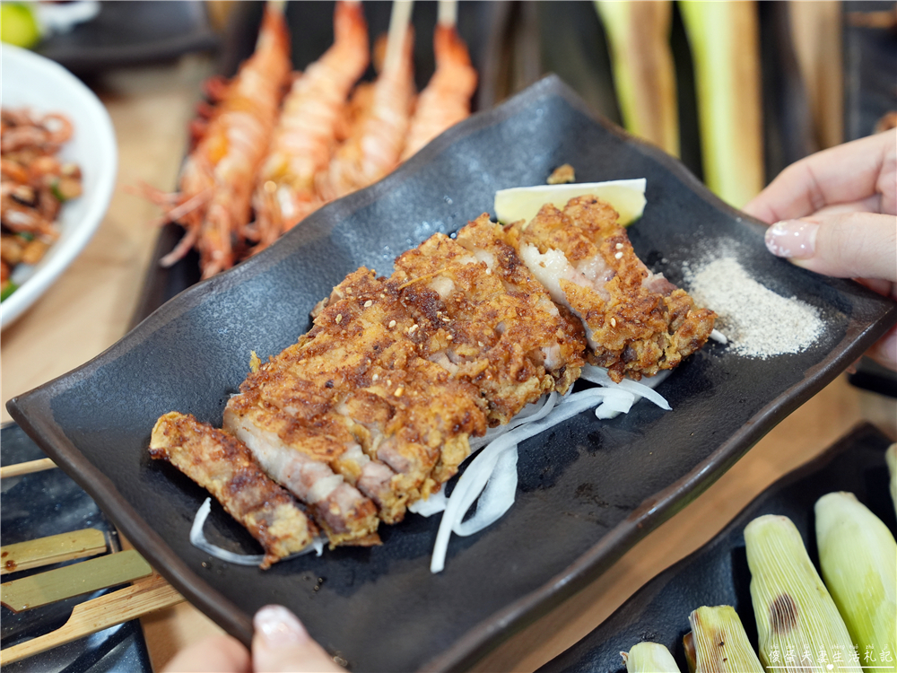 【苗栗竹南美食】『烤滿氛』熱炒、串烤一次滿足！下班聚餐宵夜新選擇！ @傻蛋夫妻生活札記