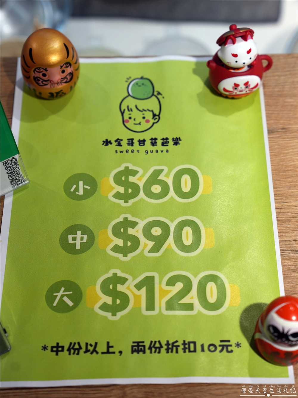 【苗栗市美食】『水金哥甘草芭樂』爽脆多汁又解膩！火旁人市集裡的清爽系小吃！ @傻蛋夫妻生活札記