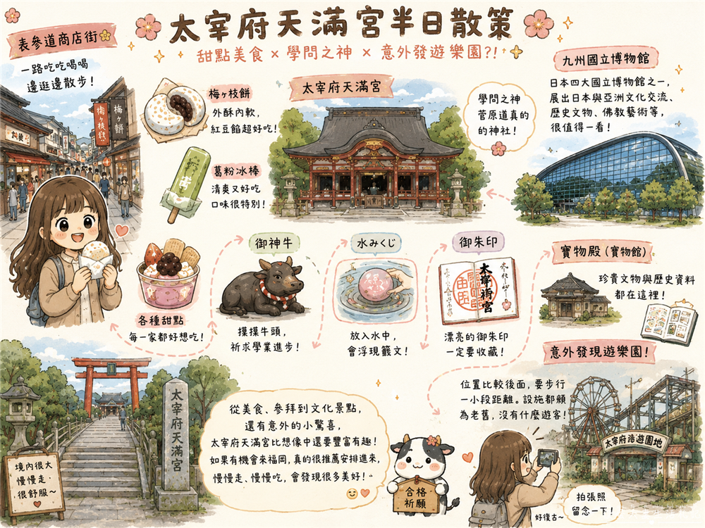 【日本福岡景點】『太宰府天滿宮』一路吃進天滿宮!表參道美食、御神牛與水占卜一次收集! @傻蛋夫妻生活札記 【日本福岡景點】『太宰府天滿宮』一路吃進天滿宮!表參道美食、御神牛與水占卜一次收集! @傻蛋夫妻生活札記