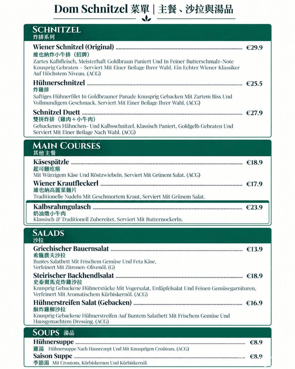 【奧地利維也納美食】『Dom Schnitzel』維也納高人氣炸排店！炸排、沙河蛋糕、皇帝煎餅都是招牌~ @傻蛋夫妻生活札記